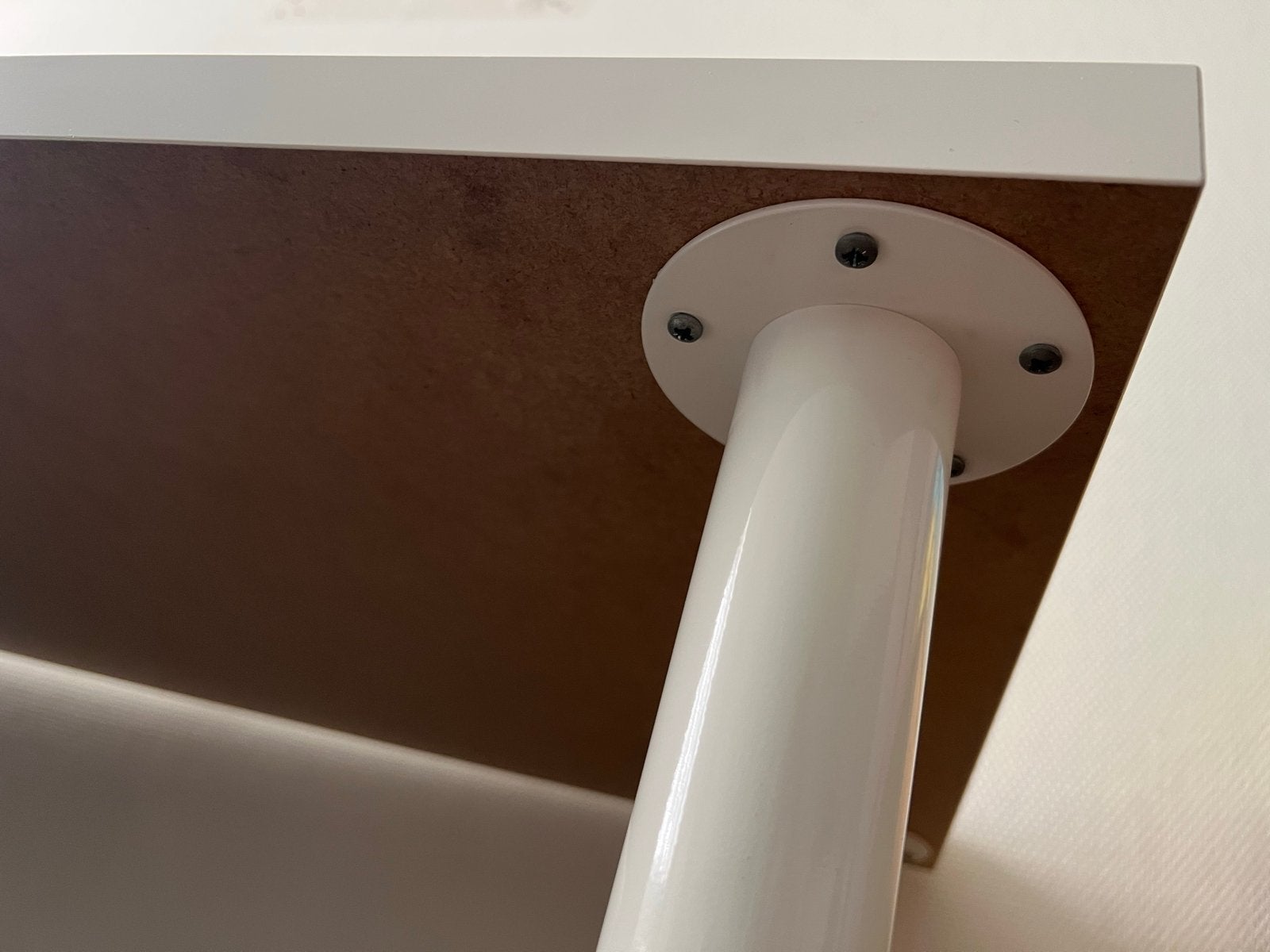 4x IKEA Adils Bureautafelpoot 70cm - Wit, Ophalen, Gebruikt, Metaal, IKEA