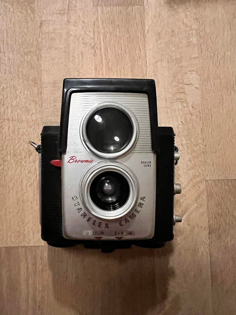 Vintage Kodak Brownie Starflex Camera met tas, Ophalen of Verzenden, Gebruikt, Compact, Kodak