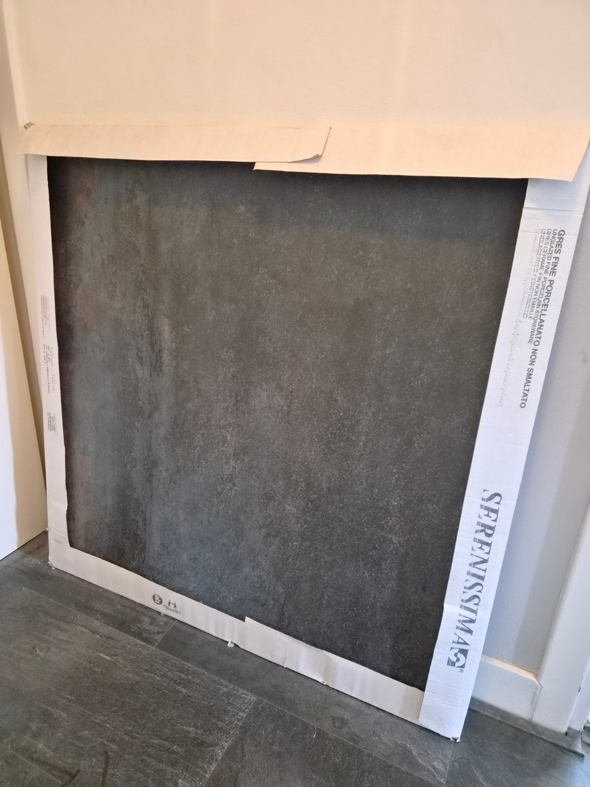 Nieuwe Gres Porcellanato Tegels 100100 cm - Donkergrijs, Ophalen, 60 cm of meer, Nieuw, Minder dan 5 m²