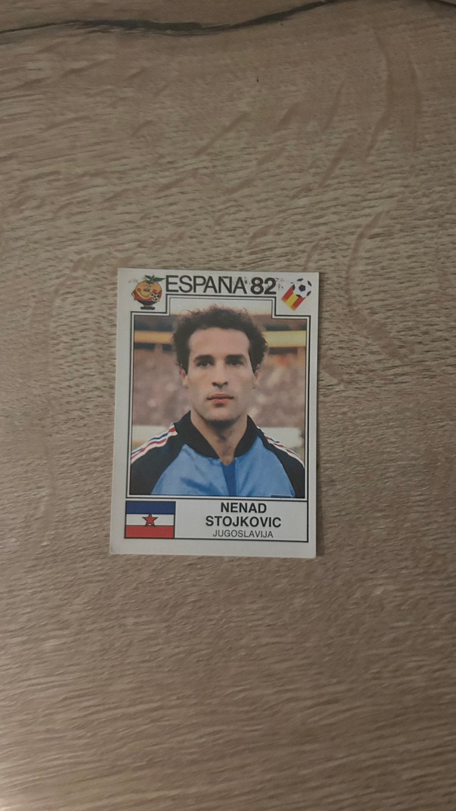 Panini Espana 82 plaatje Nenad Stojkovic WK 82, Hobby en Vrije tijd, Stickers en Plaatjes, Verzenden, Zo goed als nieuw, Sticker