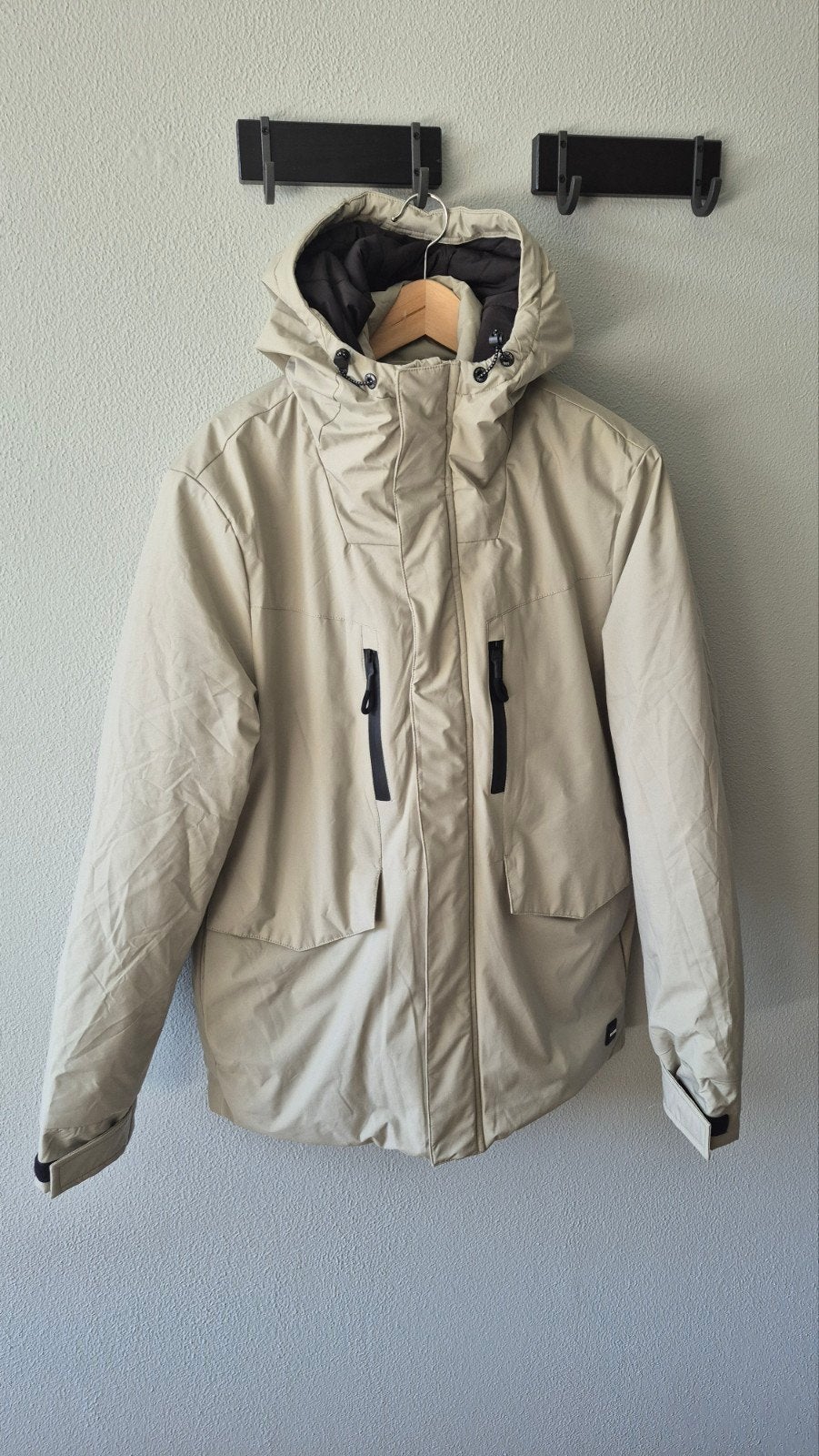 Indigo winterjas maat L, Maat 52/54 (L), Beige, Nieuw, Ophalen of Verzenden