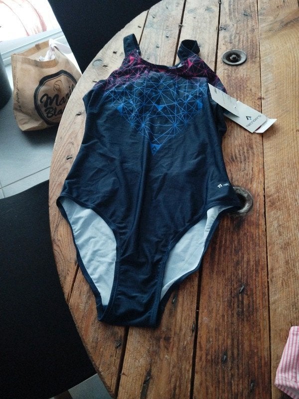 Tecnopro Riteane II Badpak, Navy Roze, Maat 38, NIEUW, Kleding | Dames, Badmode en Zwemkleding, Nieuw, Badpak, Tecnopro, Verzenden