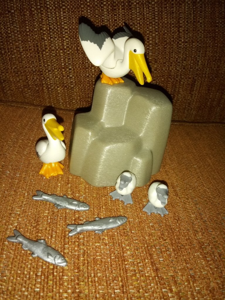 playmobil pelikaan familie, Complete set, Overige typen, Zo goed als nieuw, Family fun