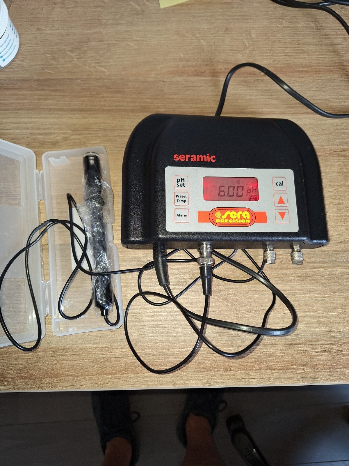CO2 -Seramic ph controlle en ph electrode april 2026, Gebruikt, Sera, Ophalen of Verzenden, Inclusief controller