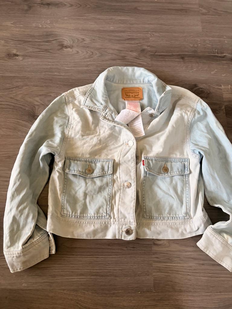 Levi's spijkerjasje maat 152, Ophalen of Verzenden, Gebruikt, Jongen of Meisje, Jas