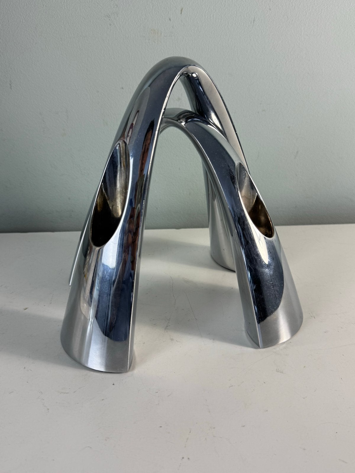 Vintage design Stelton Twilight kandelaars, Steve McGugan, Ophalen of Verzenden, Kandelaar, Zilver, Metaal