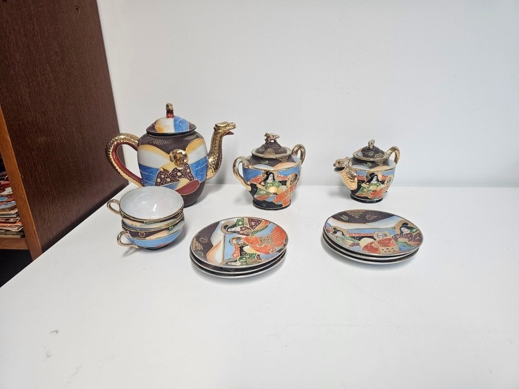 Japanse theeset Satsuma voor €95,-, Ophalen, Gebruikt, Overige typen, Nvt