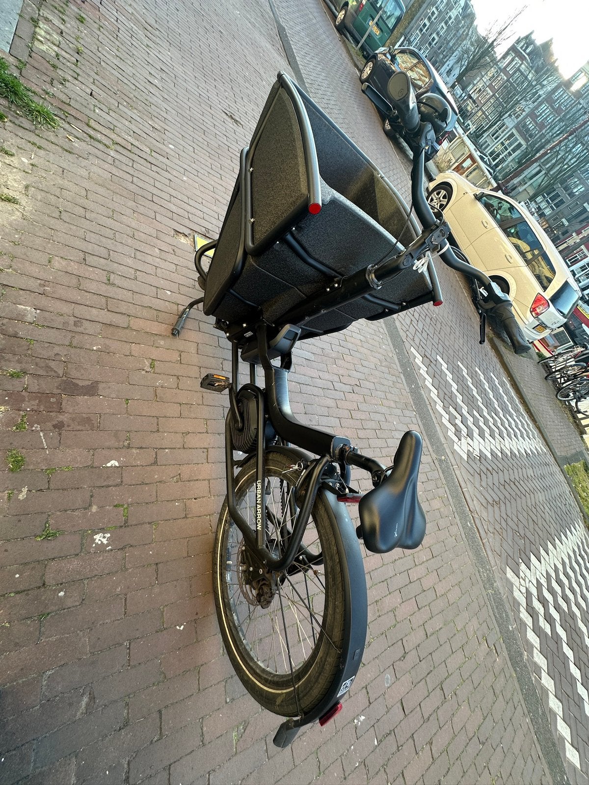 Urban Arrow Shorty bakfiets, weinig km, Fietsen en Brommers, Fietsen | Bakfietsen, Ophalen, Zo goed als nieuw, 1 kind