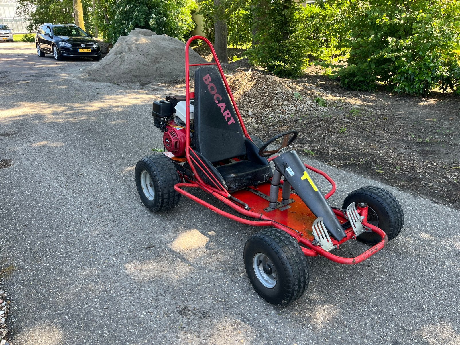Bocart crosskart 9pk honda, Sport en Fitness, Karting, Ophalen of Verzenden, Zo goed als nieuw, Kart