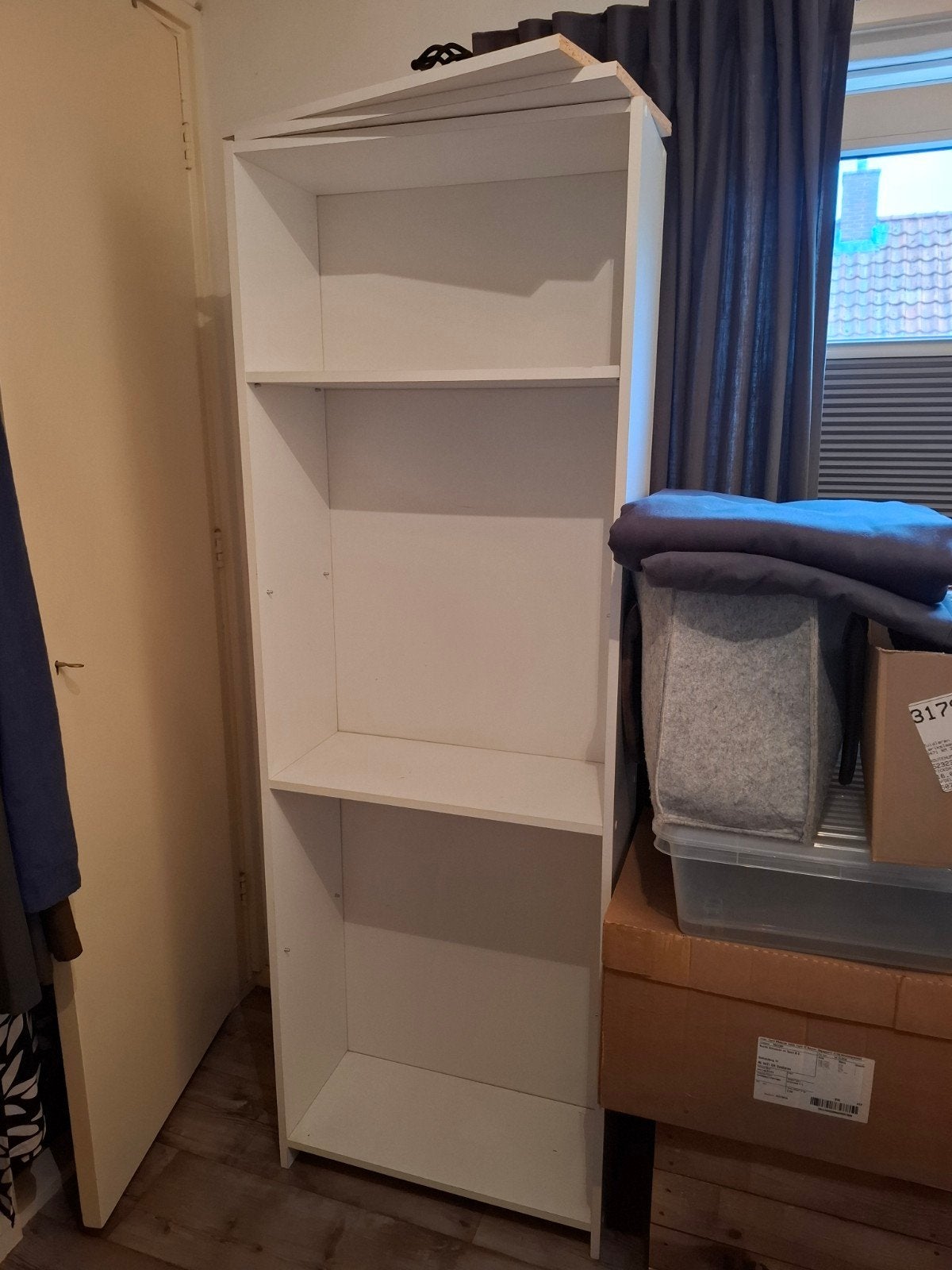 Kast. Boekenkast. Wit. Met 5 planken. H170xB60xD25, Ophalen, Met plank(en), Gebruikt, 50 tot 100 cm