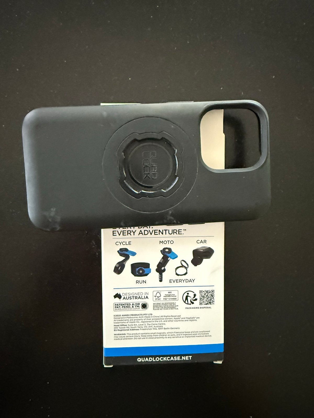 Quad Lock Mag Case voor iPhone 13 - Zwart, MagSafe, Quad Lock, Hoesje of Tasje, Zo goed als nieuw