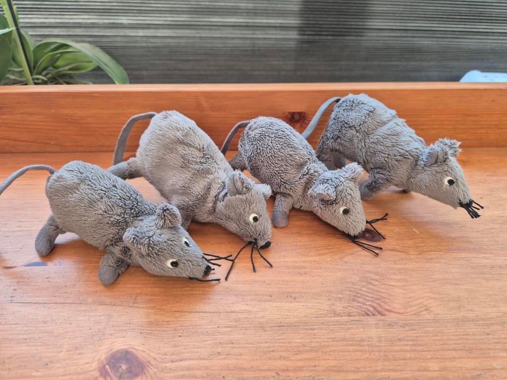4x IKEA grijze muis gosig mus, Ophalen of Verzenden