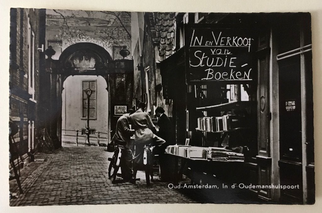 Prentbriefkaart: Oudemanshuispoort Amsterdam. Boeken, Ophalen of Verzenden, 1920 tot 1940, Gelopen, Overige thema's