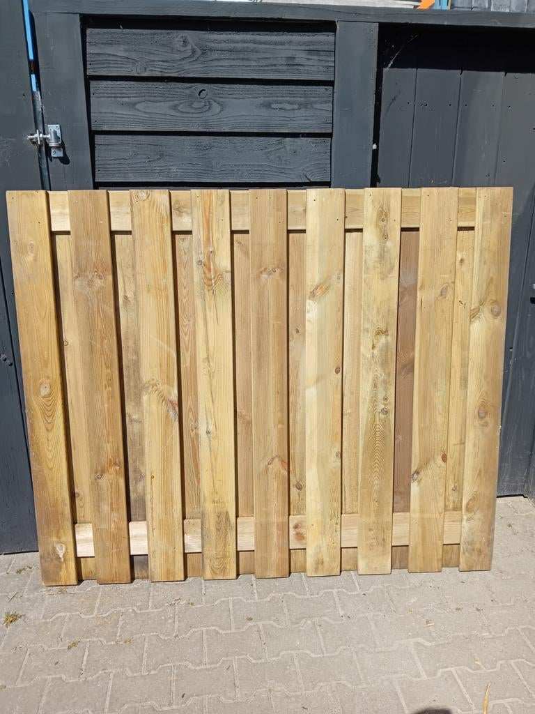 Nieuw geïmpregneerd schuttingpaneel 150x180cm, Tuin en Terras, Schuttingen, Ophalen, 1 tot 2 meter, Minder dan 3 meter, Onbekend