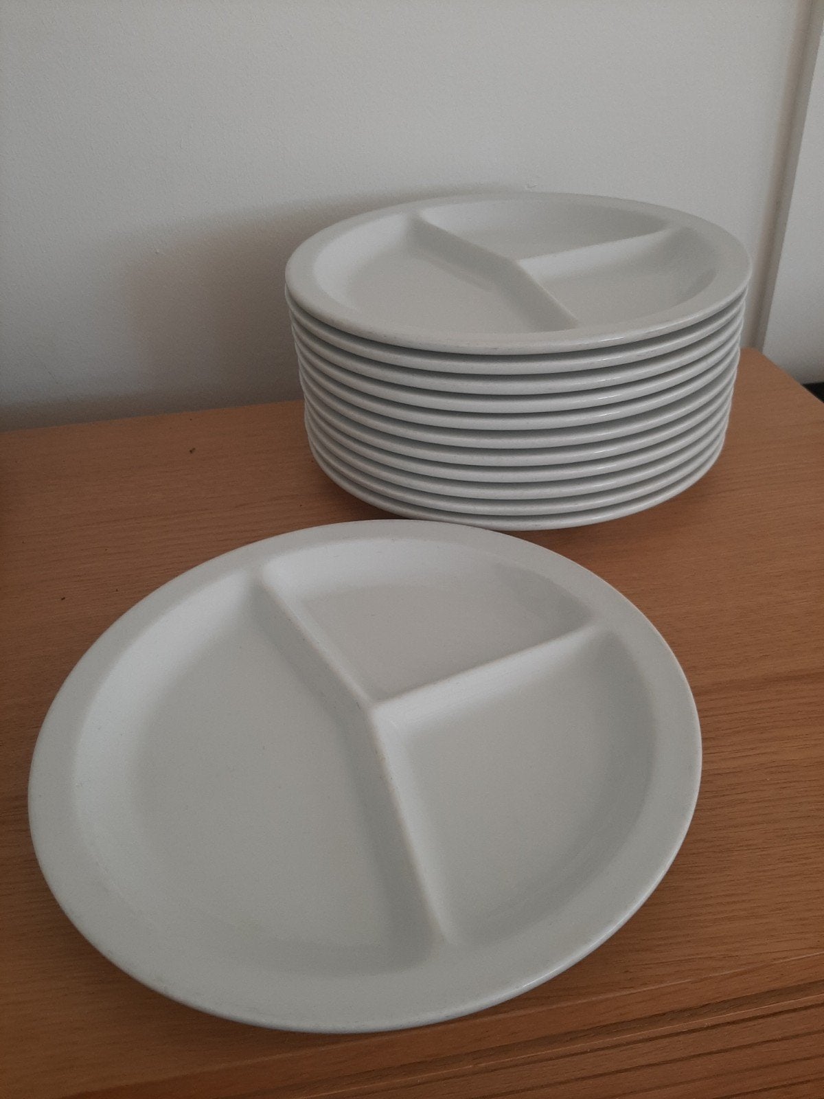 12 witte fondueborden, gourmetborden van Mosa, Huis en Inrichting, Ophalen, Gebruikt, Overige stijlen