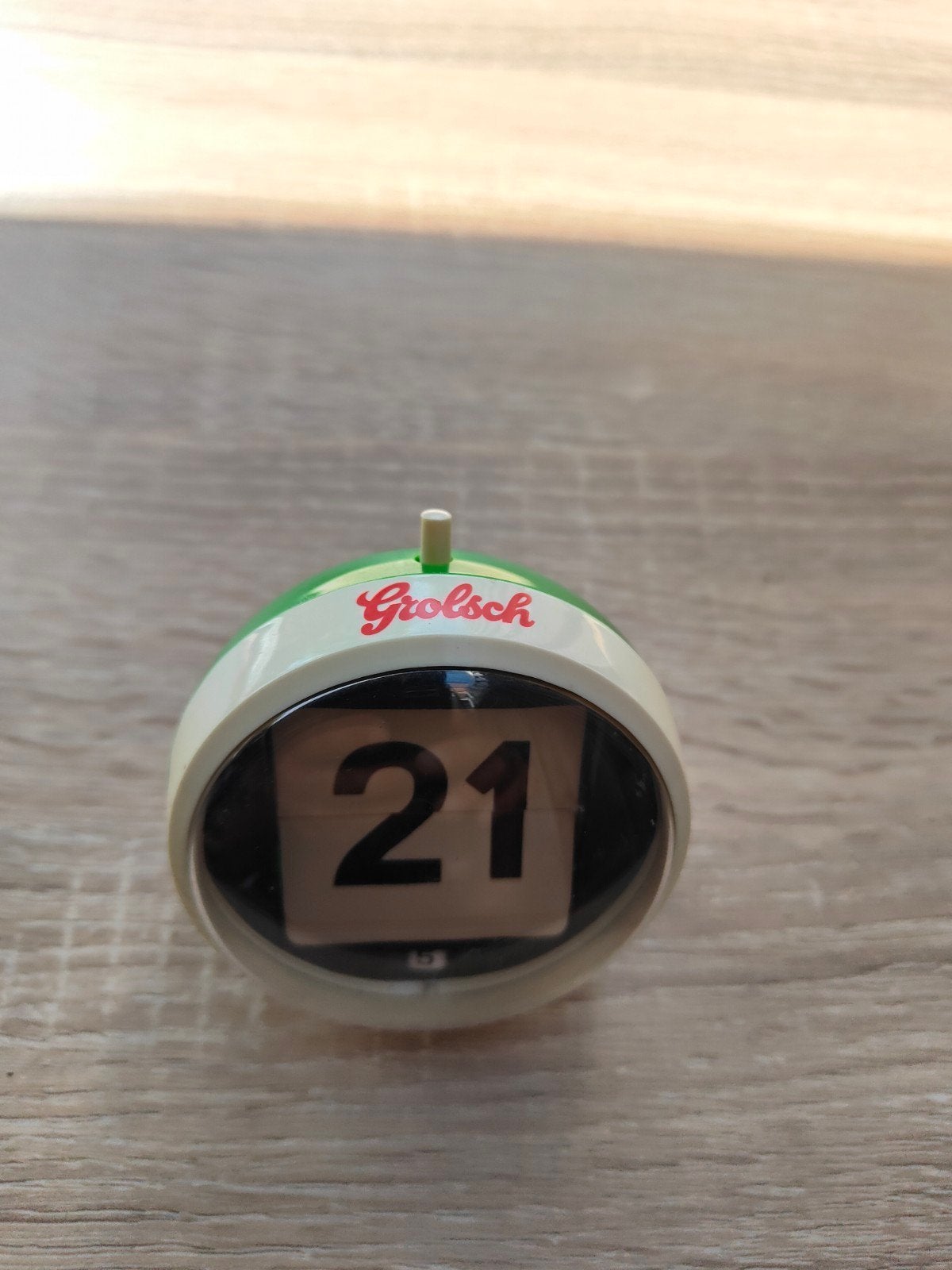 Grolsch Flipklokje / Kalenderklokje, Ophalen of Verzenden, Gebruikt