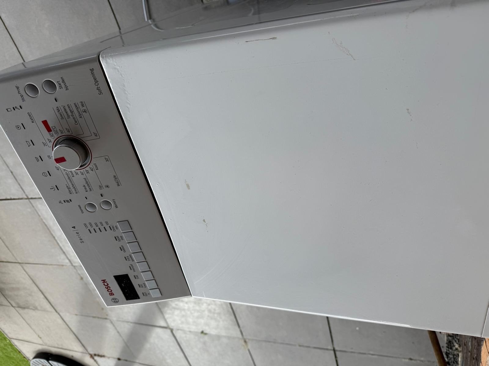 Bosch Serie 4 WOT24255NL Bovenlader Wasmachine, Ophalen, Gebruikt, Bovenlader, 85 tot 90 cm