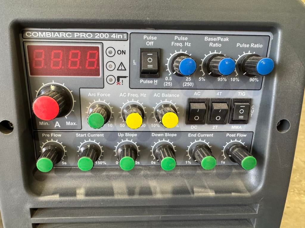 Freetech 200 4in1 Combiarc Pro Inverter tig Lasapparaat, Ophalen, Gebruikt, 150 tot 250 ampère, Inverter