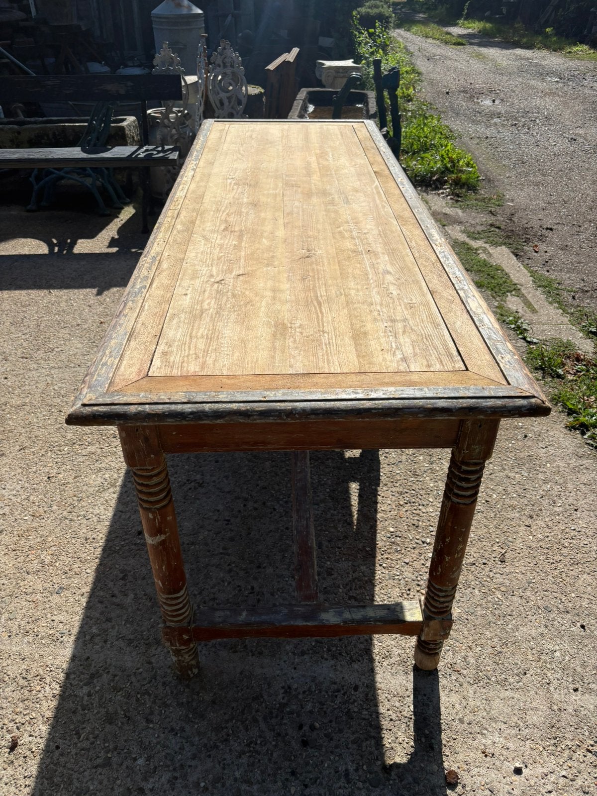 Antieke eettafel of grote oude eettafel of oude werktafel, Ophalen of Verzenden