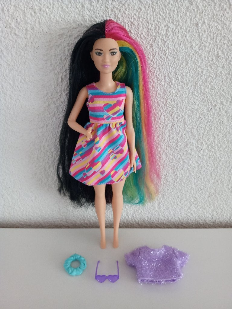 Barbie Totally Hair HCM90, Verzamelen, Ophalen of Verzenden, Gebruikt, Pop