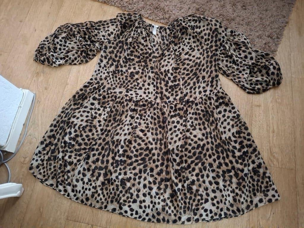 Mooie jurk maat maat L NIEUW, H&M, Bruin, Maat 42/44 (L), Nieuw