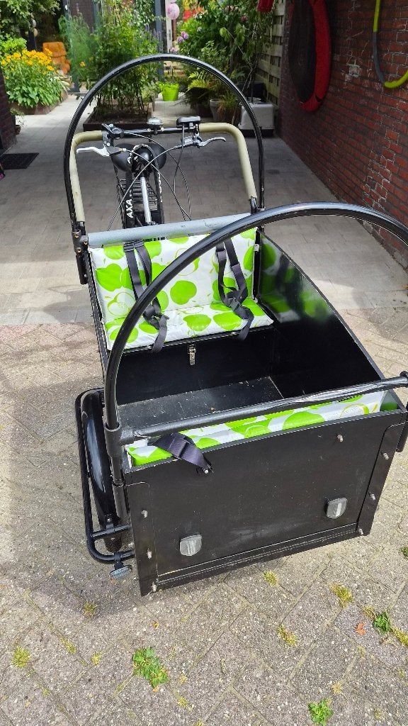 Elektrische bakfiets (opknapper), Fietsen en Brommers, 4 kinderen of meer, Gebruikt, Elektrisch, Schijfrem