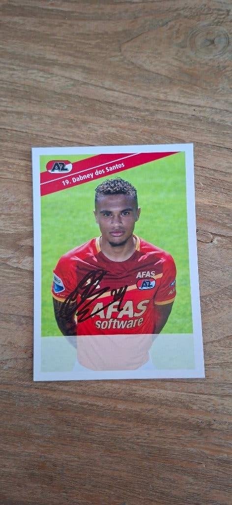 Spelerskaart met handtekening; Dabney dos Santos # AZ, Ophalen of Verzenden, Nieuw, AZ, Spelerskaart