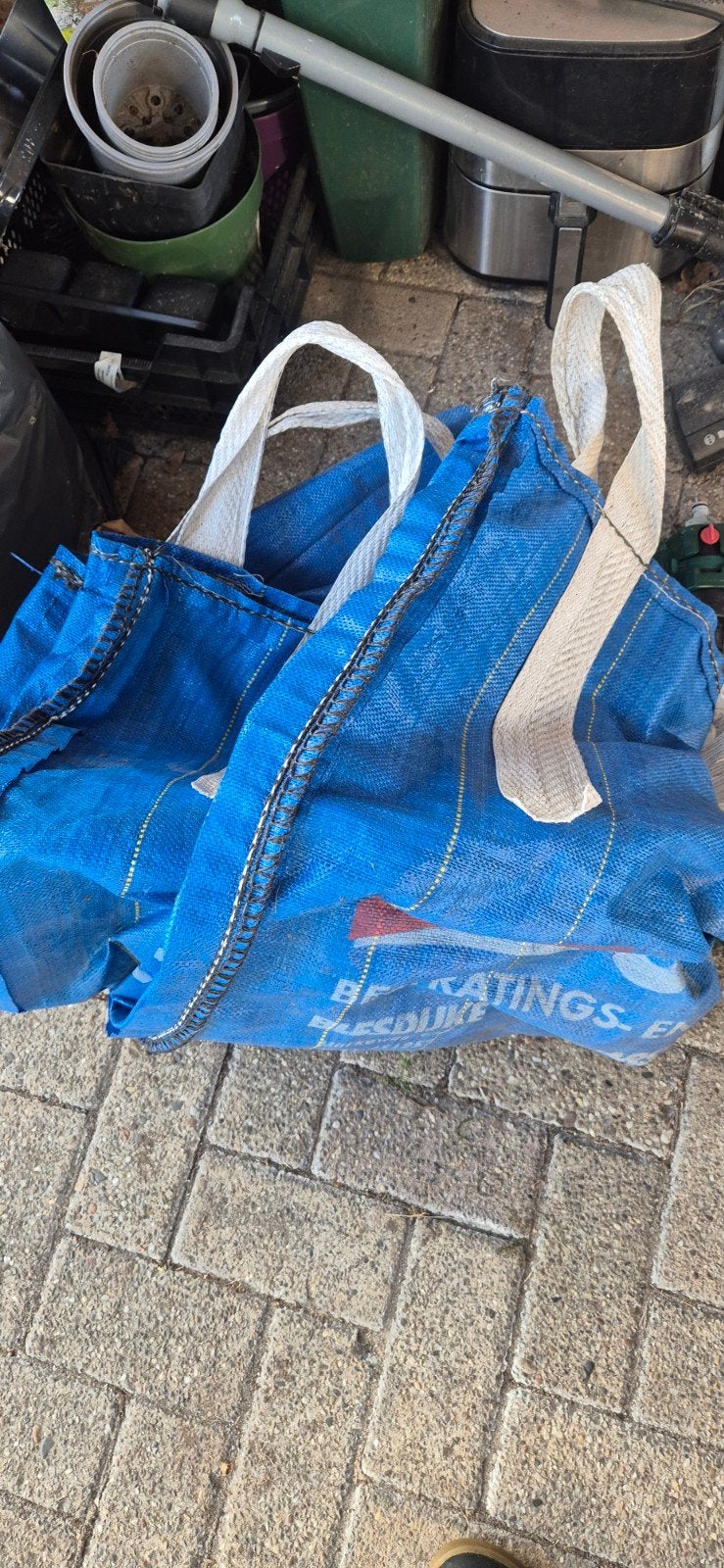 Blauwe big bag - GRATIS, Ophalen, Gebruikt