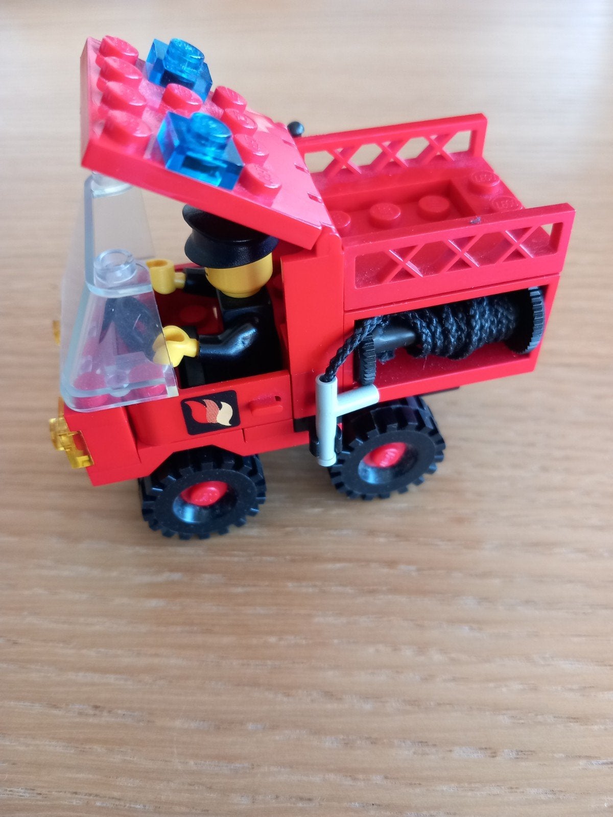 Lego Legoland 6650 Brandweerwagen met Brandweerman, Kinderen en Baby's, Gebruikt, Lego, Ophalen of Verzenden, Complete set