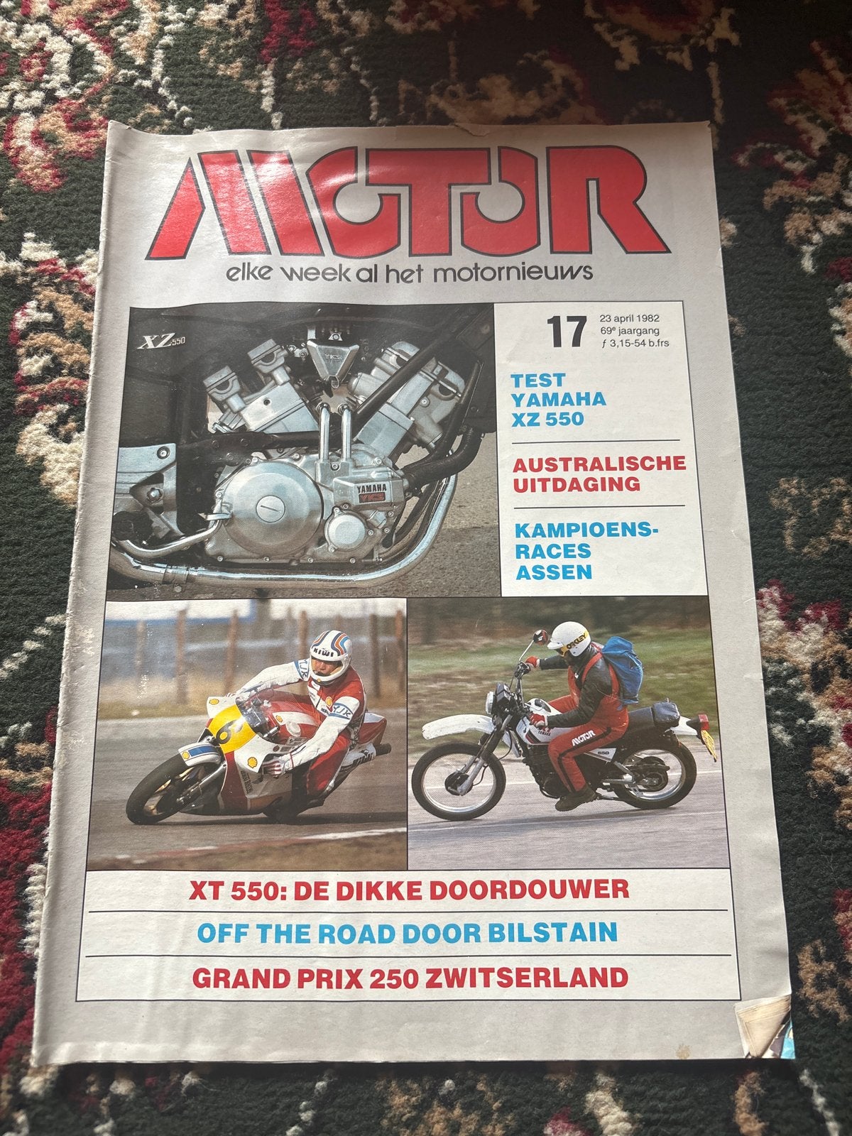 Motor Magazine - 23 april 1982 - Yamaha XZ 550 Test, Boeken, Ophalen of Verzenden, Gelezen, Algemeen