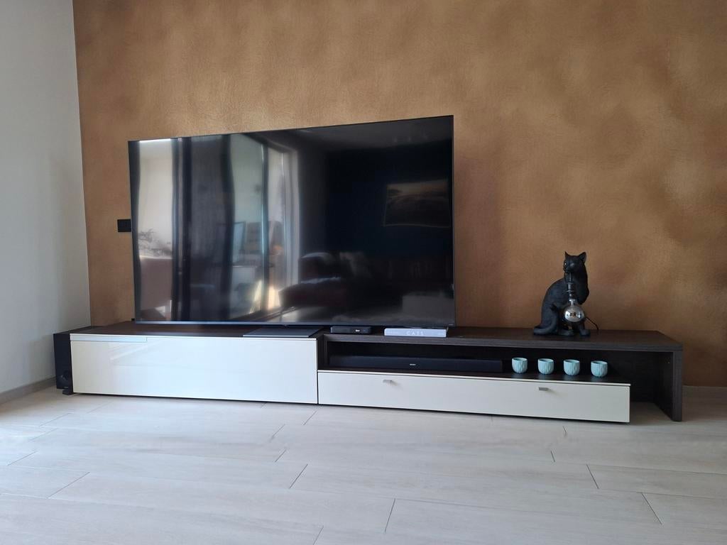 Brinkmann Lumino tv-meubel + wandplank & RGB LED-verlichting, Overige materialen, Ophalen of Verzenden, Zo goed als nieuw, 200 cm of meer