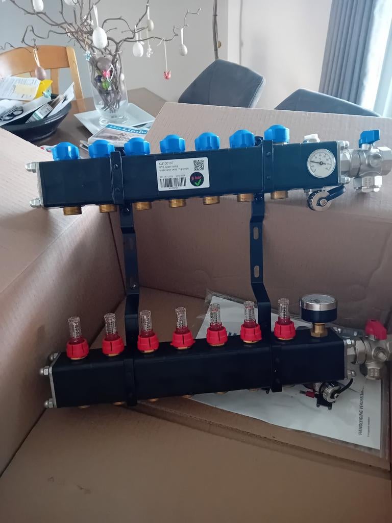 Vloerverwarming / koeling open kunststof verdeler nieuw, Minder dan 30 cm, Overige typen, Nieuw, Minder dan 60 cm