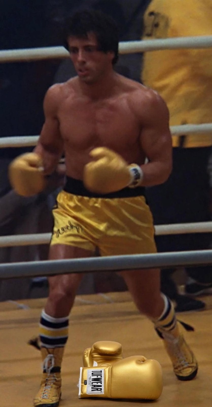 Rocky III/3 Sylvester Stallone prop replica film gloves, Verzamelen, Ophalen of Verzenden, Nieuw, Film, Beeldje, Replica of Model