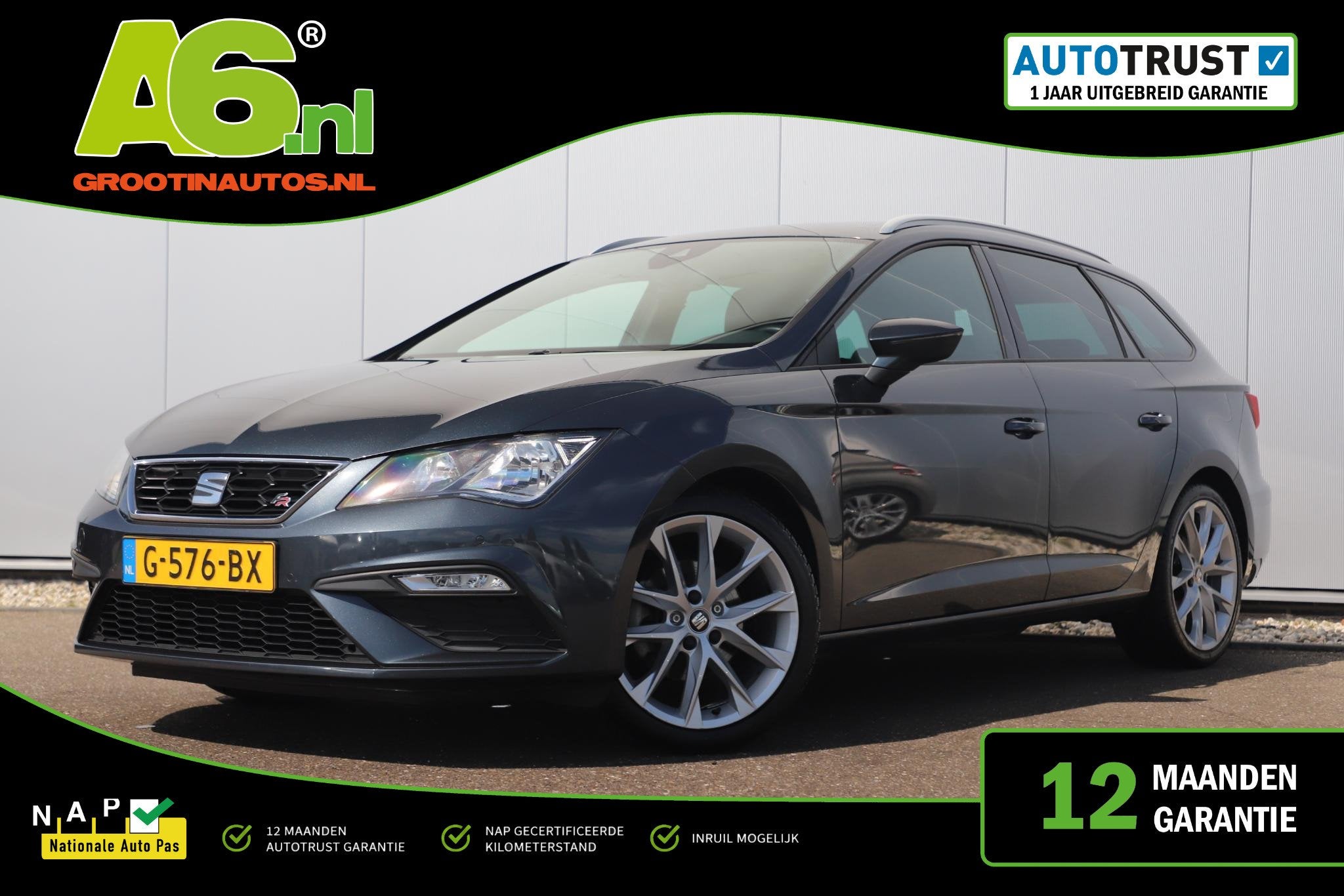 SEAT Leon ST 1.5 TSI FR Business Intense 131PK Virtual Cockp, Voorwielaandrijving, 4 cilinders, Met garantie (alle), Leon
