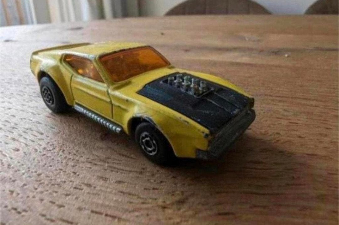 Matchbox Superfast No. 44 – Boss Mustang – 1972, Ophalen of Verzenden, Gebruikt, Auto