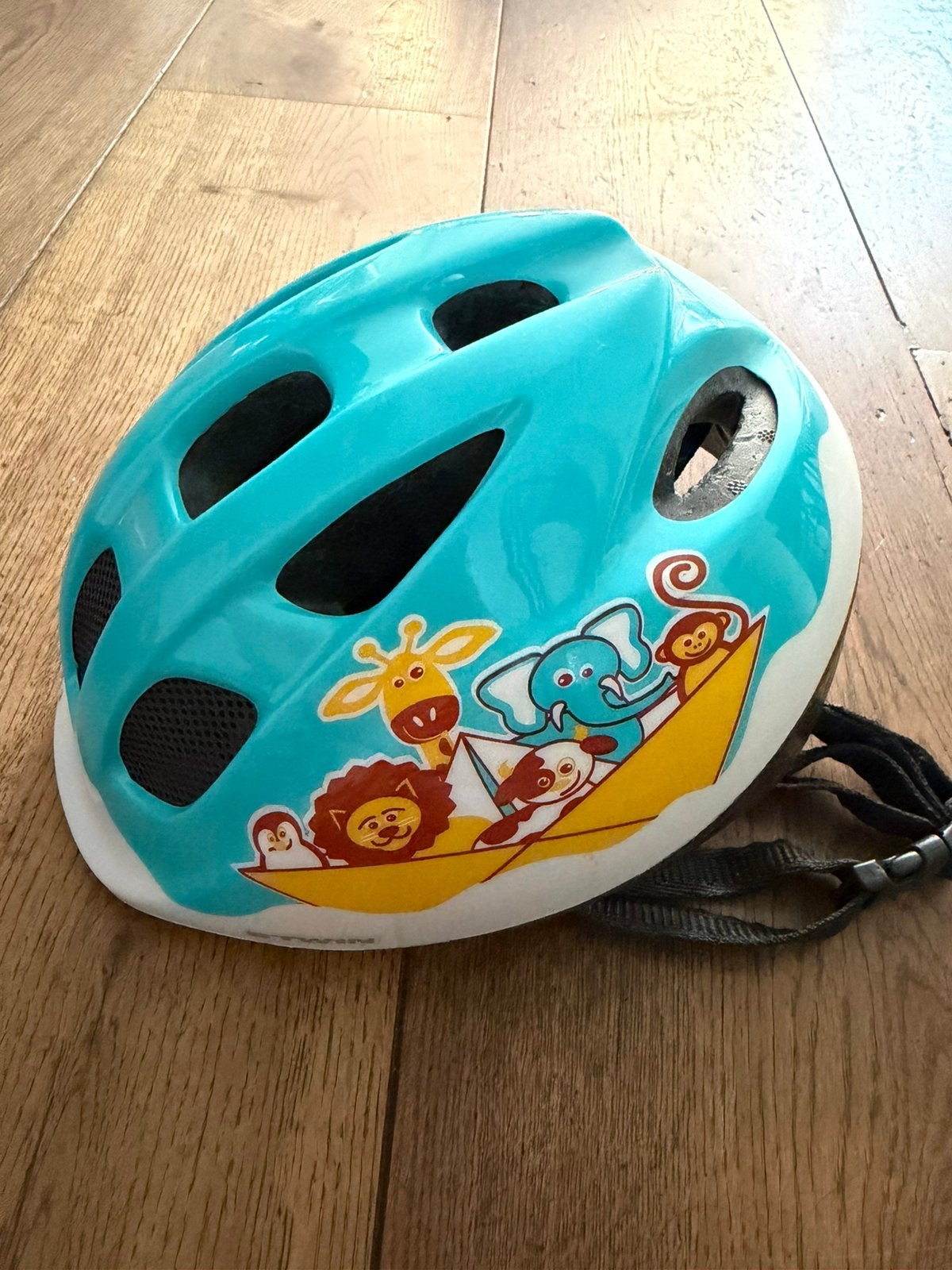 Kinderhelm Btwin 46-53cm, Ophalen of Verzenden, Zo goed als nieuw, Overige maten