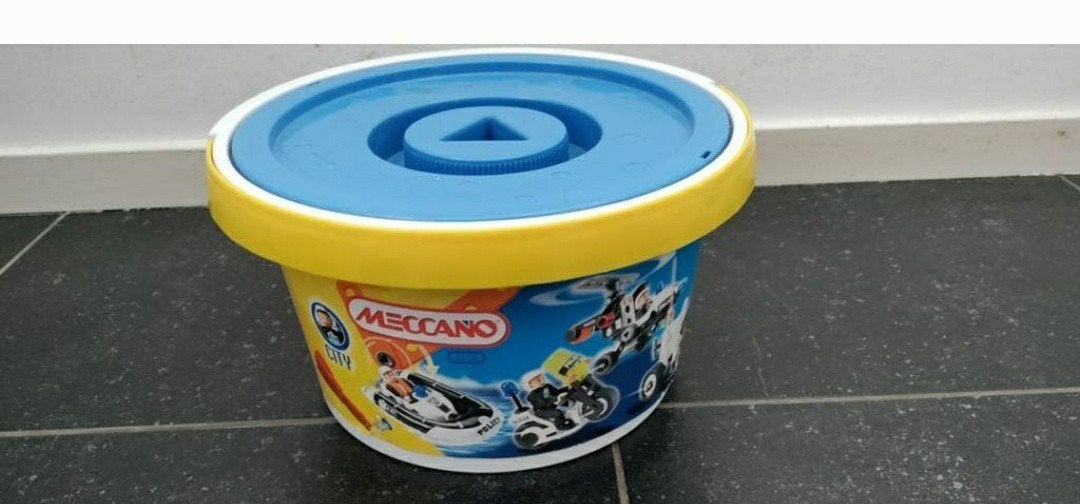 Meccano,emmer,knutselen,bouwen,speelgoed,auto,vliegtuig,kado, Ophalen of Verzenden, Zo goed als nieuw, Knutselen