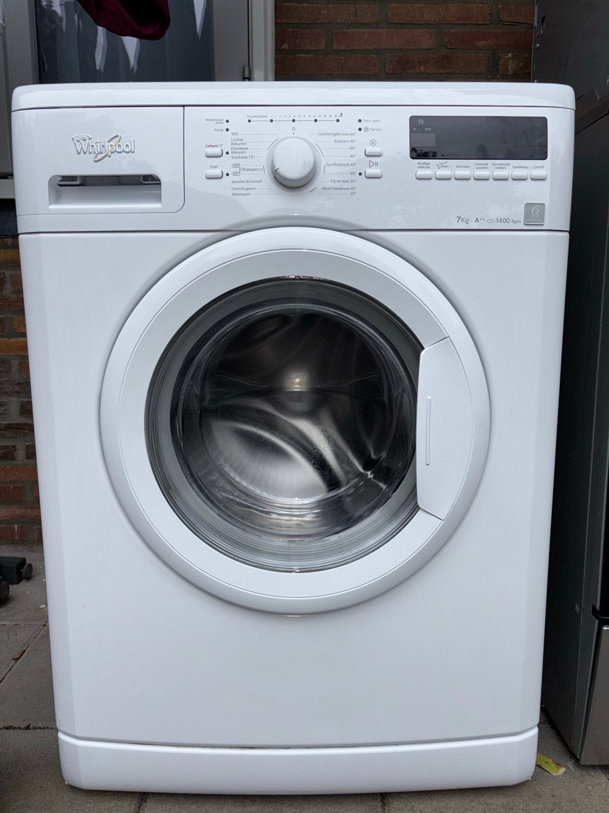 Whirlpool wasmachine 7kg A+++ 1400 toeren - Werkt perfect, Ophalen, Zo goed als nieuw, 85 tot 90 cm, 1200 tot 1600 toeren