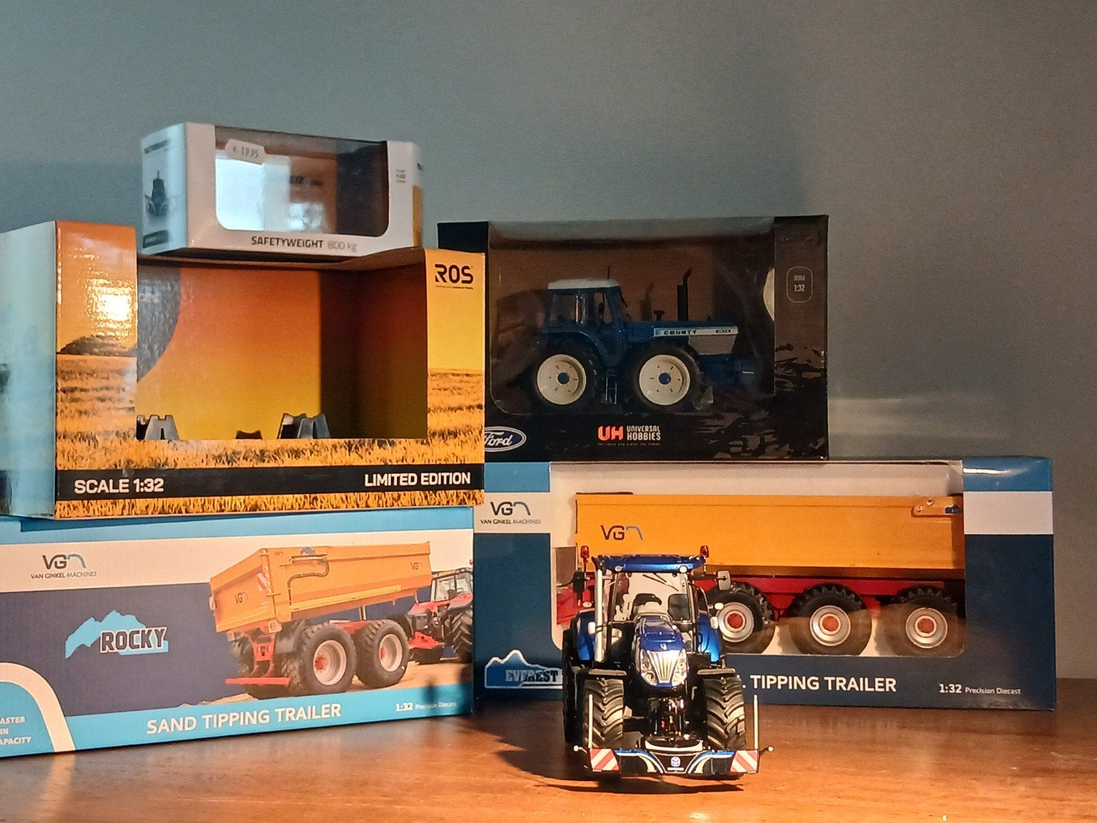 VGM Rocky Zand Kipper Aanhangwagen 1:32 Schaalmodel, Overige merken, 1:32 tot 1:50, Overige typen, Nieuw