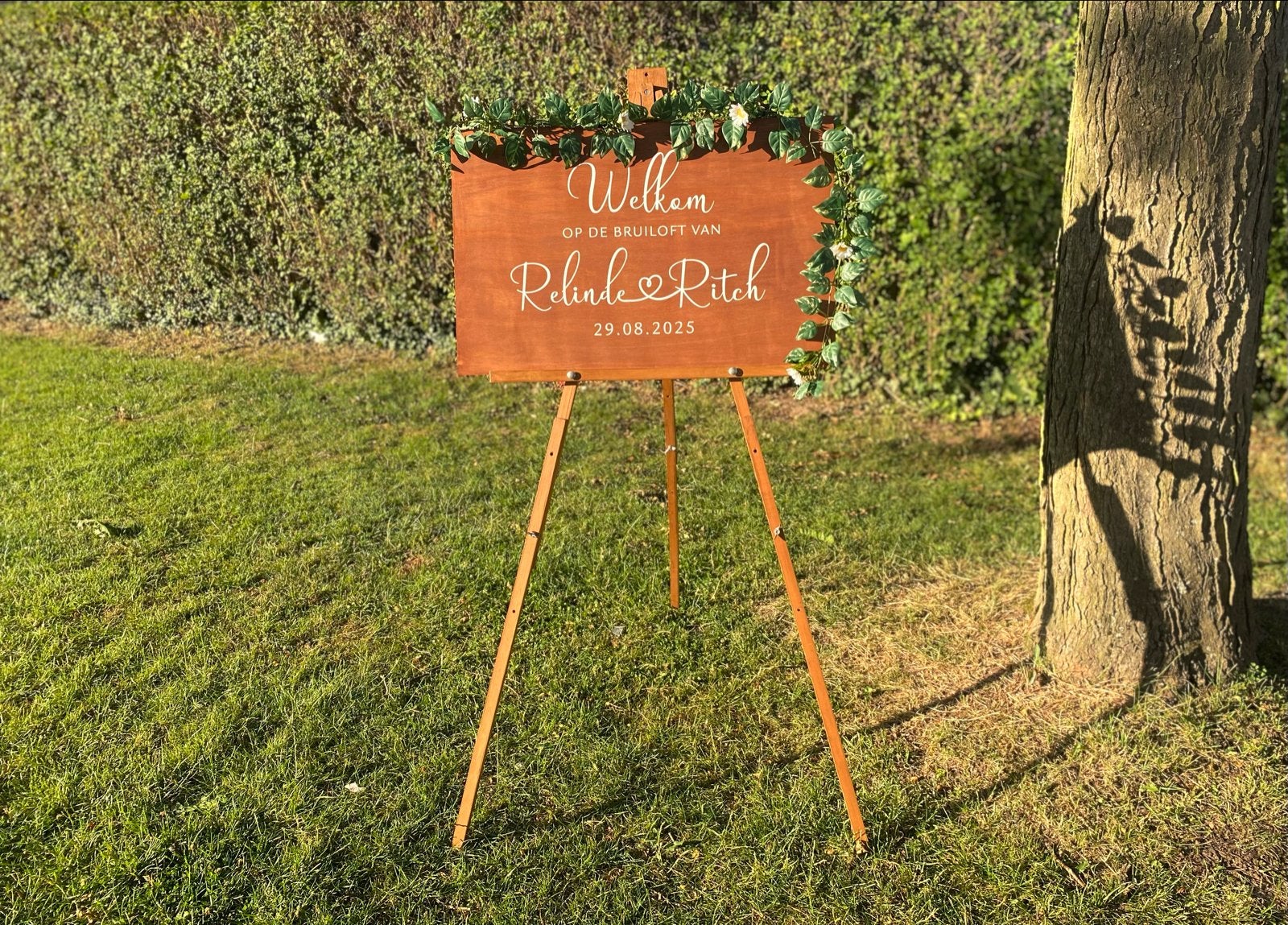Gepersonaliseerd Welkomstbord, Ophalen, Zo goed als nieuw, Versiering, Geboorte of Huwelijk