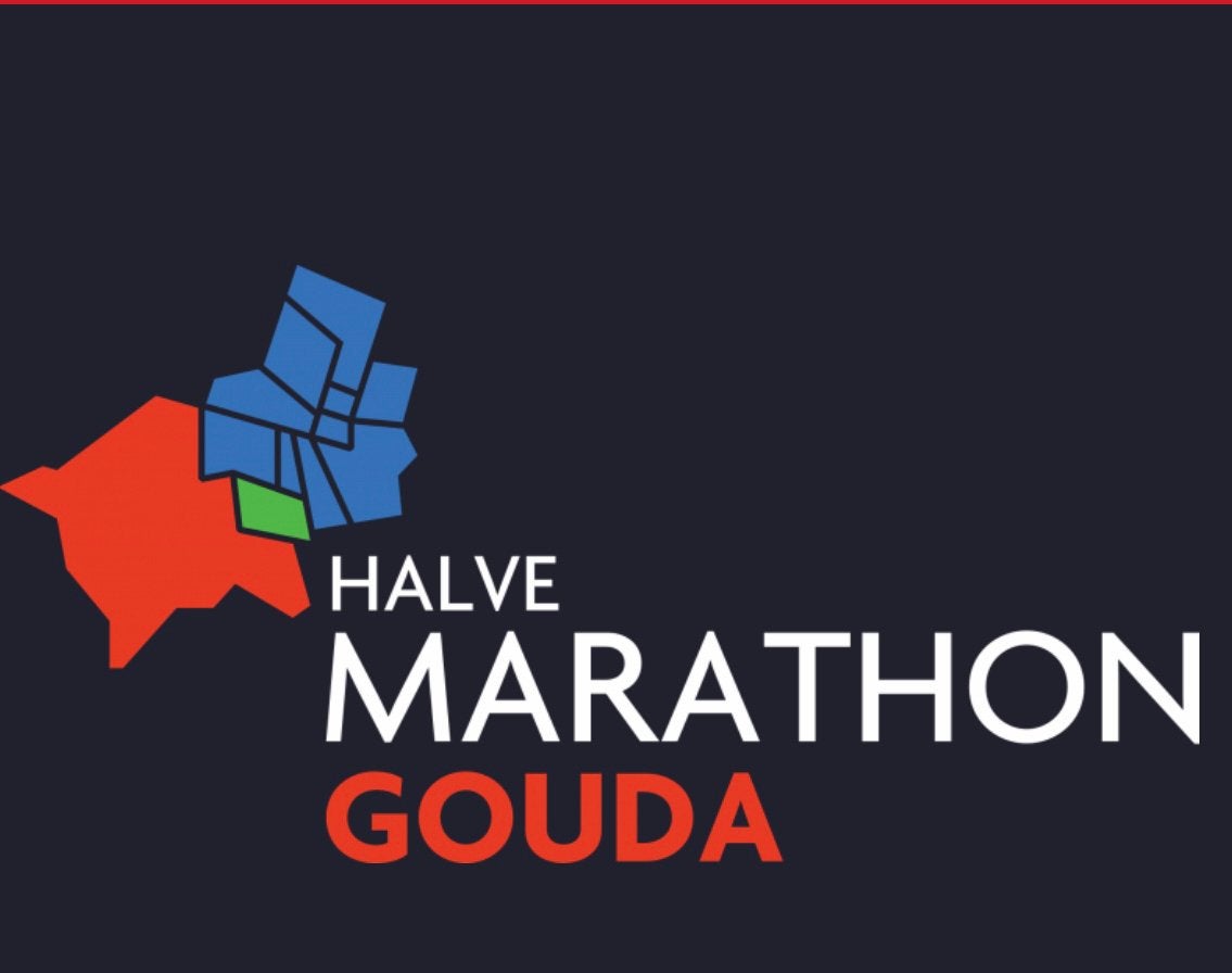 Startnummer en t-shirt halve marathon Gouda, Eén persoon, November