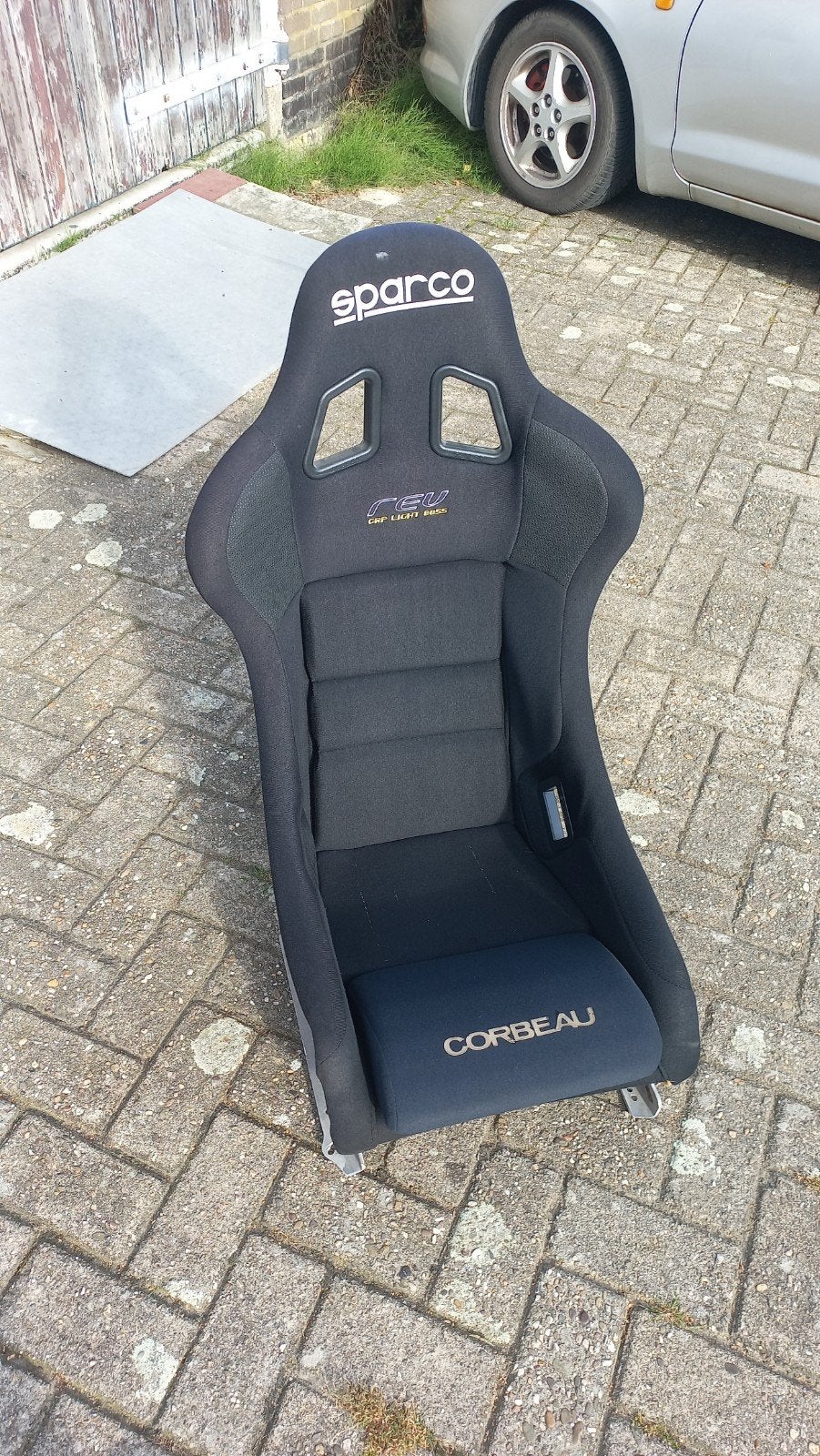 Sparco kuipstoel met Corbeau kussen en beugels, Ophalen, Gebruikt