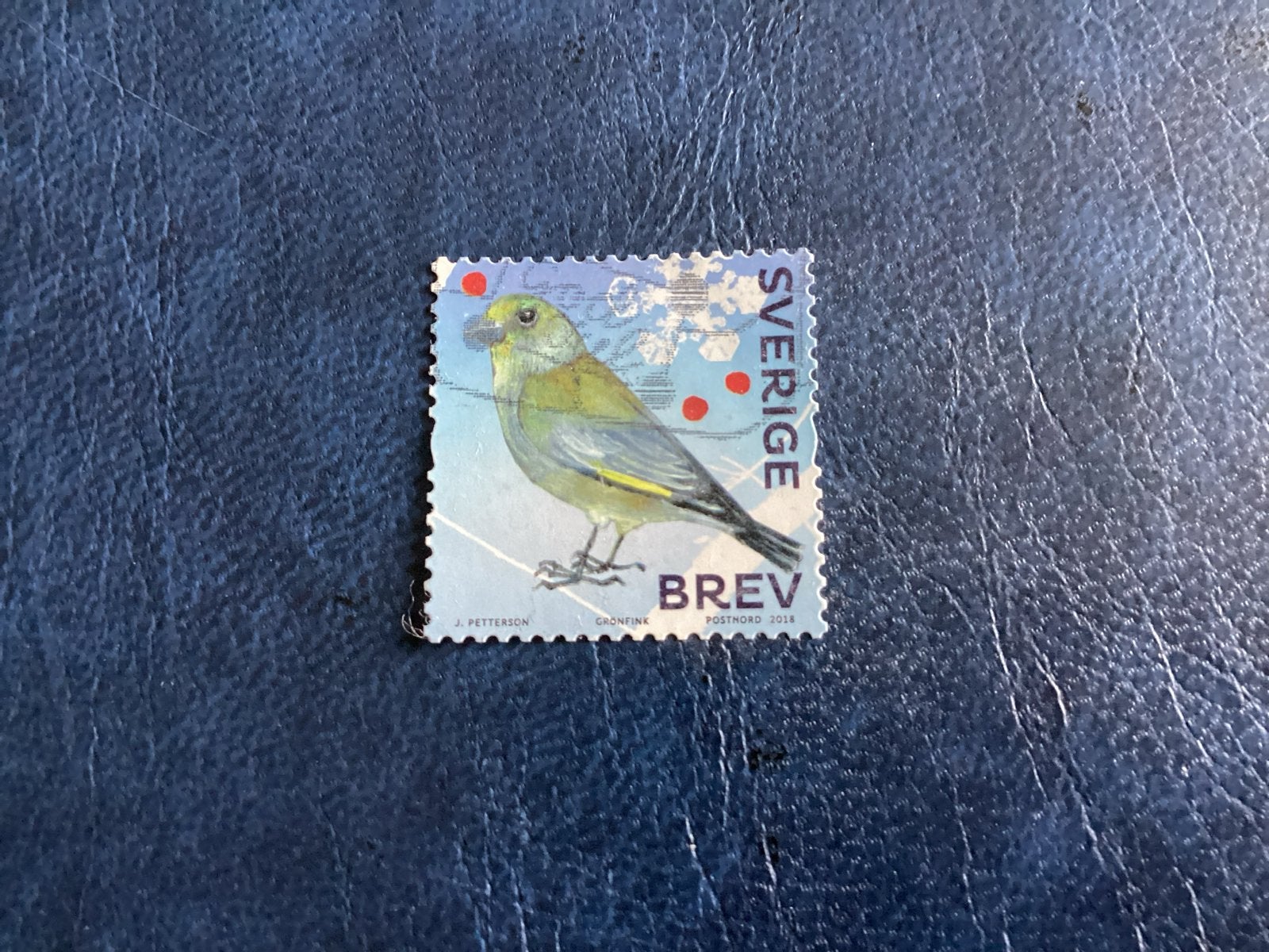 Zweden 2018 - Groenling Vogel (Brev), Verzenden, Zweden, Gestempeld
