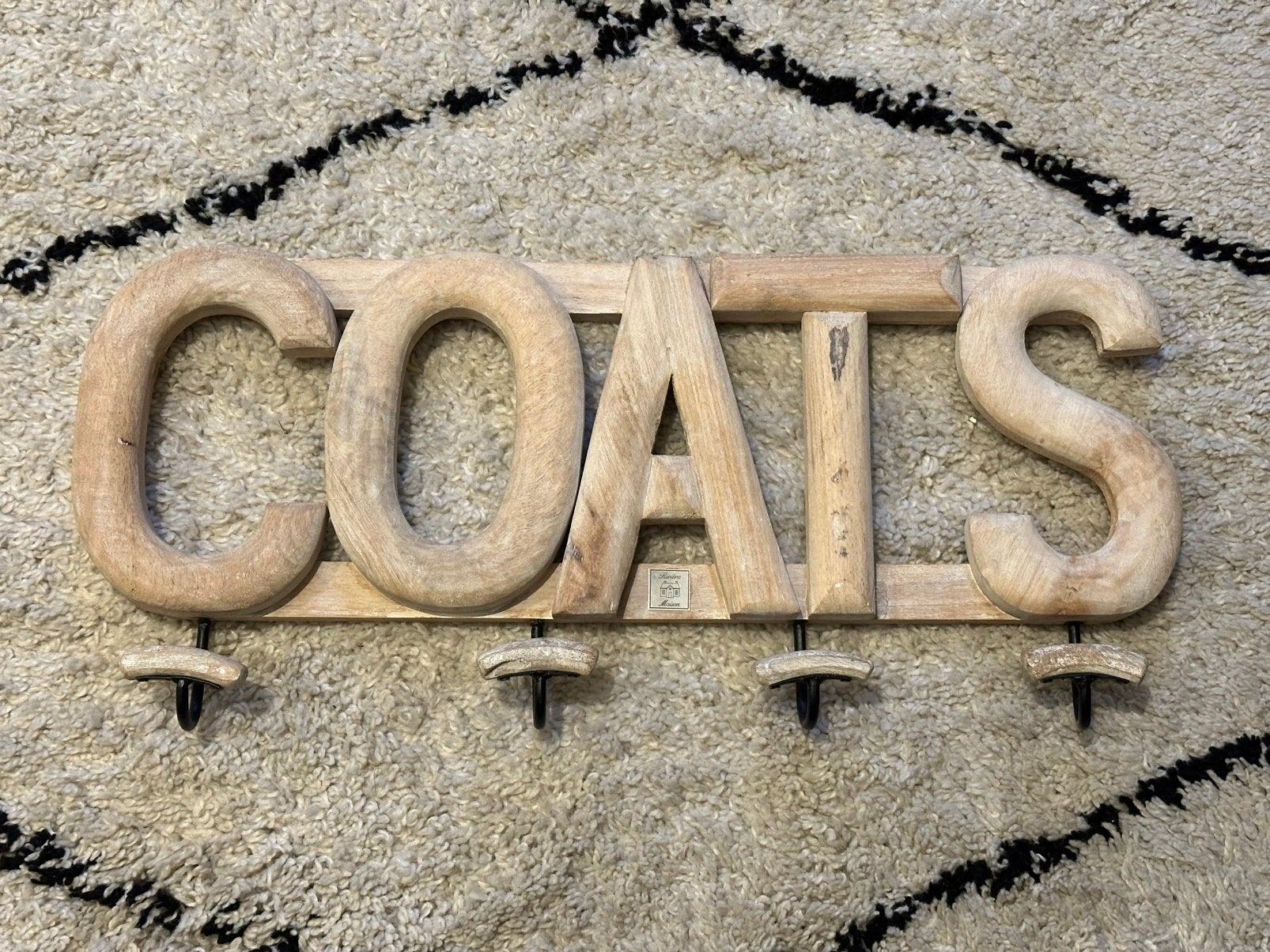 Riviera Maison kapstok COATS wandkapstok, Zo goed als nieuw, Minder dan 100 cm, Hout, Ophalen