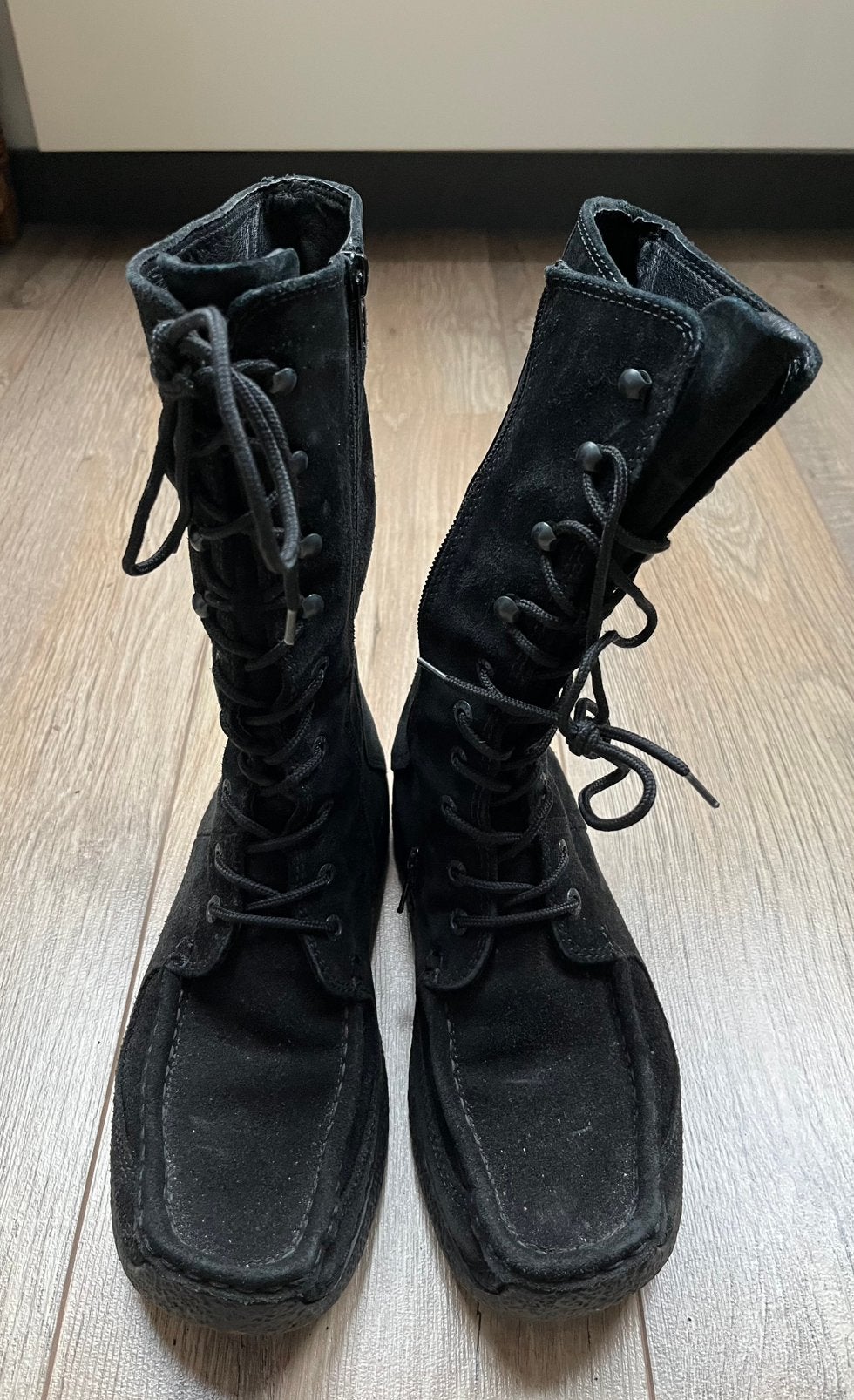 Wolky veterboots zwart zgan maat 39, Ophalen of Verzenden, Zo goed als nieuw, Zwart