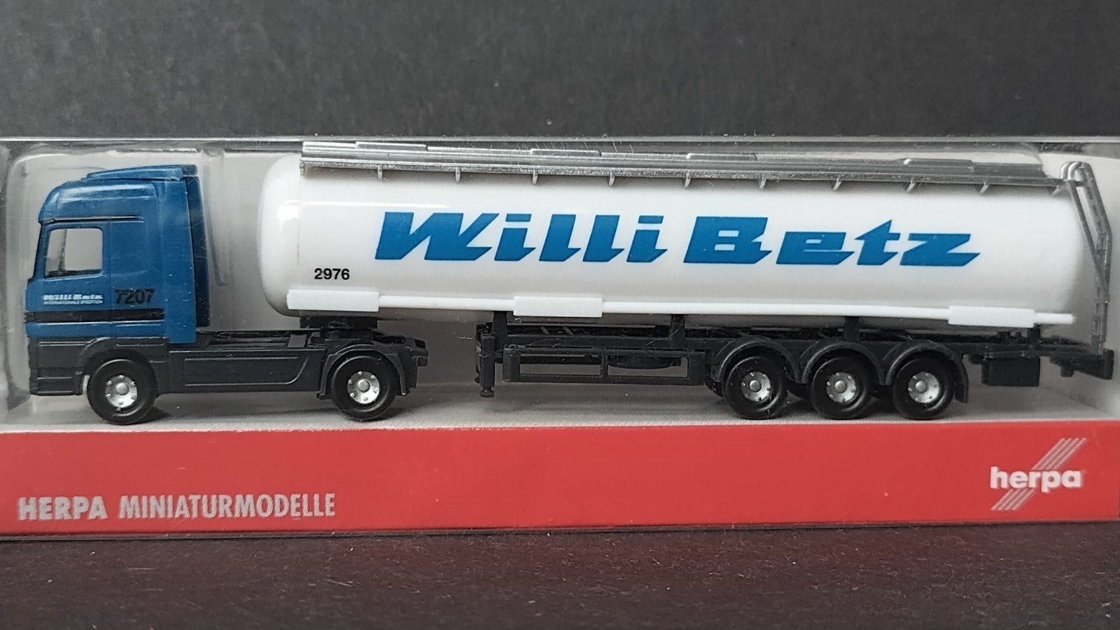 Mercedes Benz Actros Willi Betz Tanker 1:160 N Herpa Pol, Hobby en Vrije tijd, Modelauto's | Overige schalen, Verzenden, Nieuw