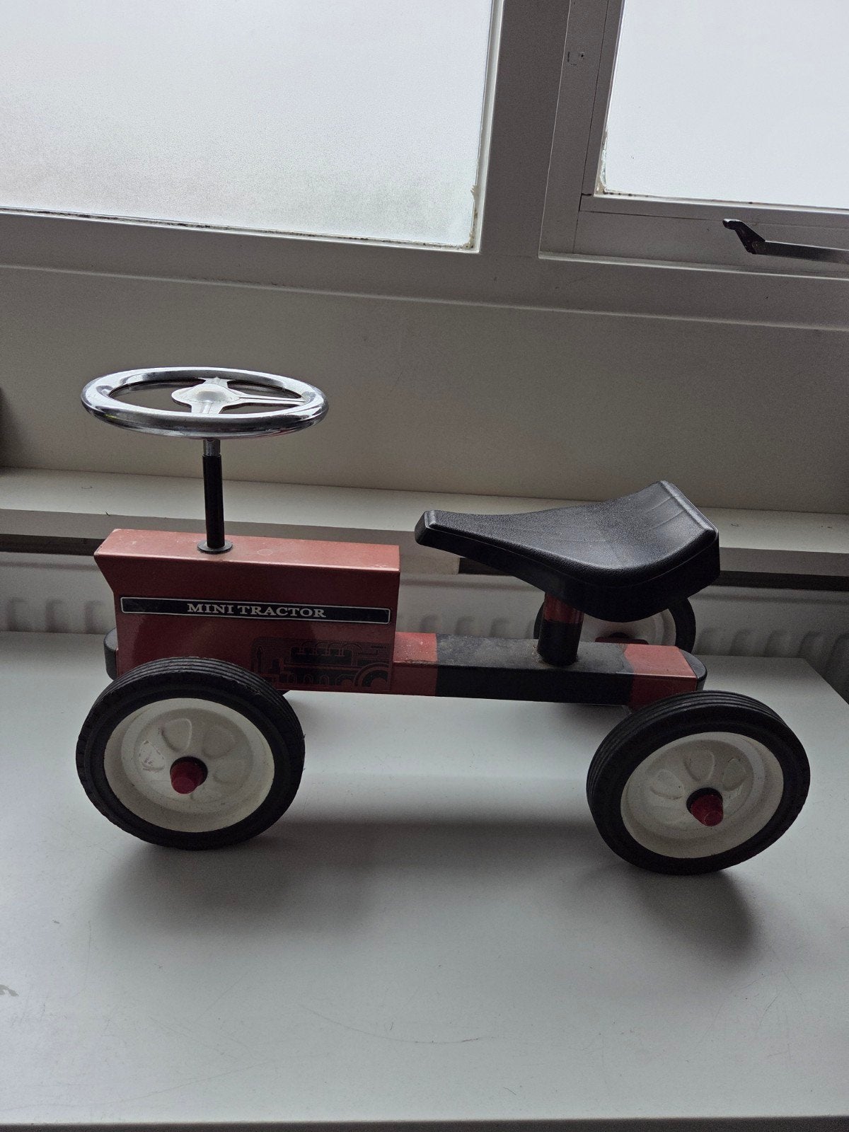 Vintage Mini Tractor Loopvoertuig voor Kinderen, Ophalen, Gebruikt, Trapvoertuig