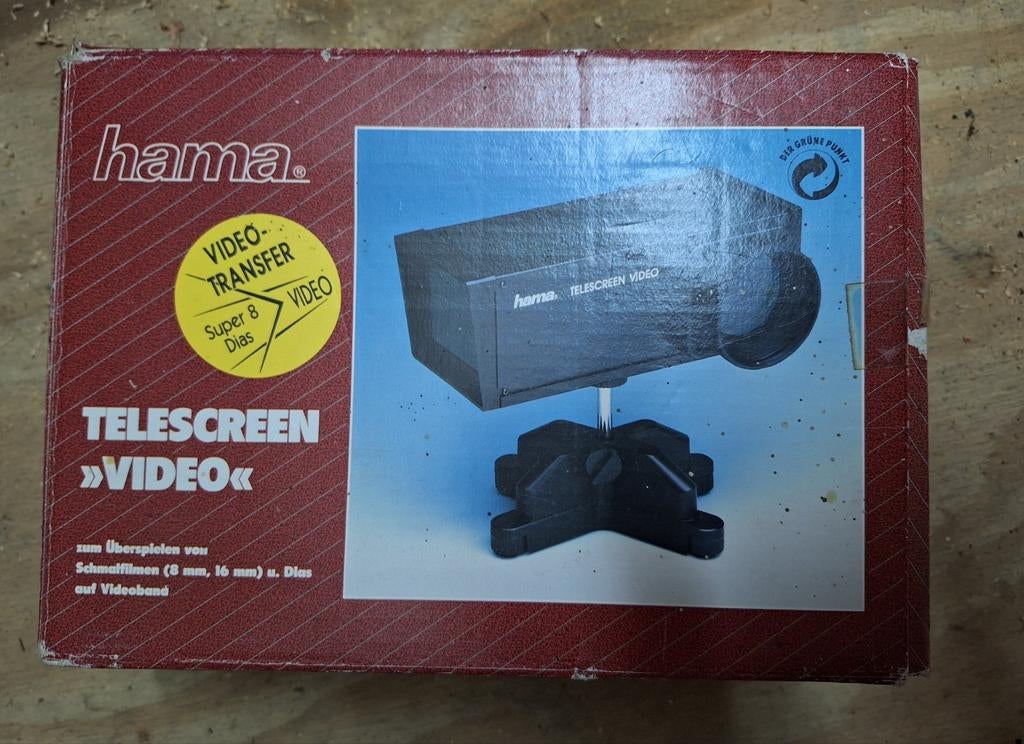 Telescreen video super 8 of dia's naar video, Ophalen of Verzenden