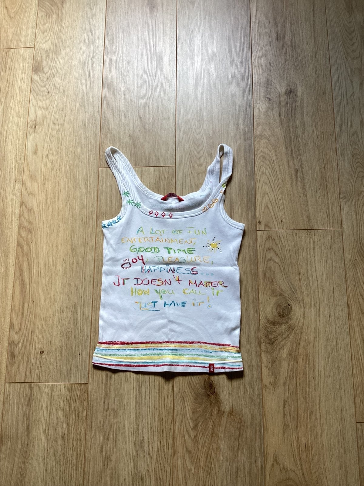 Hemdje met opdruk, Kleding | Dames, Maat 38/40 (M), Meerkleurig, Ophalen of Verzenden, Zo goed als nieuw