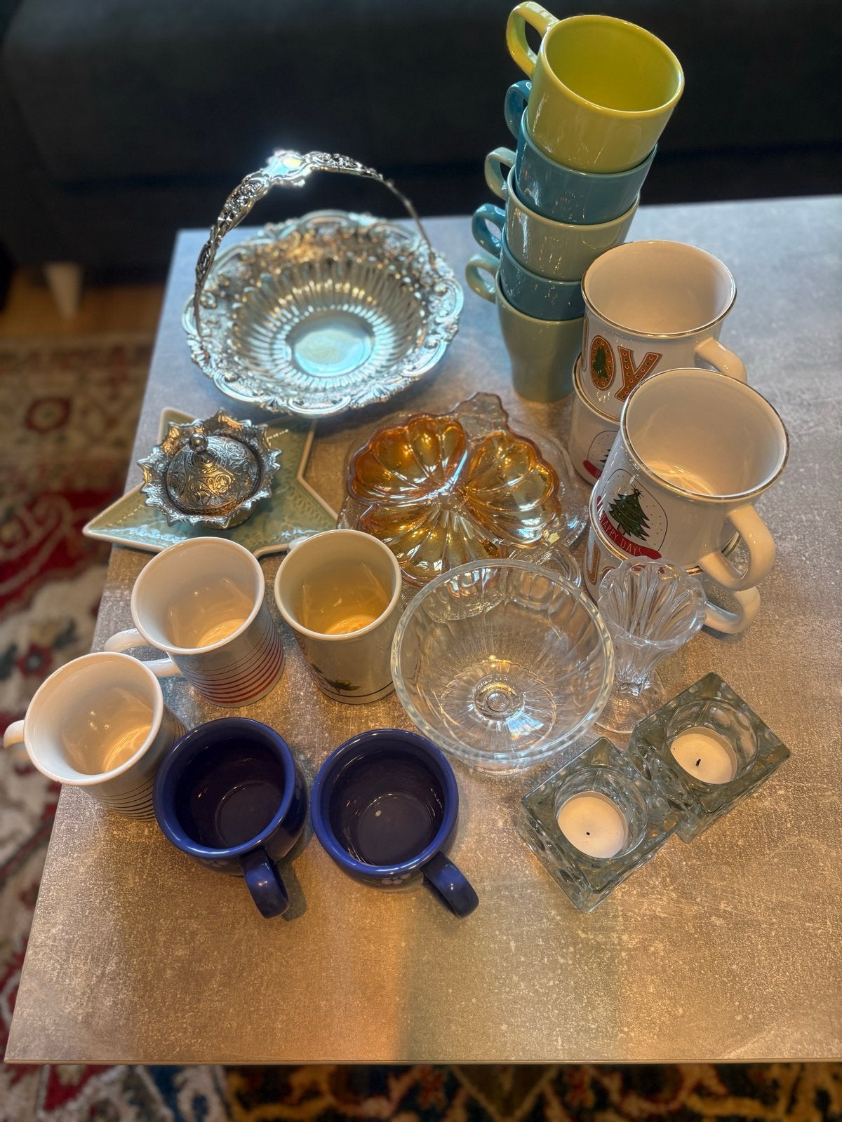 Diverse verzameling van servies en decoratie, Antiek en Kunst, Ophalen